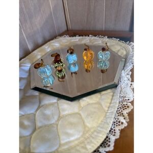 Beautifully Crafted hand-blown glass pumpkins Set Of 5